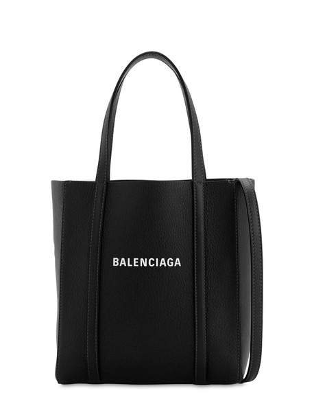 BALENCIAGA Xxs Every Day Leather Tote Bag in black / white