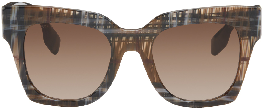 Burberry Brown Check Sunglasses