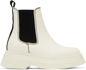 ganni white creepers chelsea boots