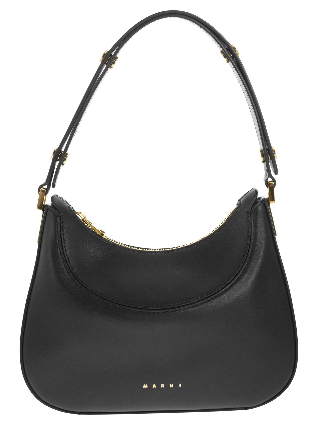 Marni Milano Bag - Small Leather Handbag in black