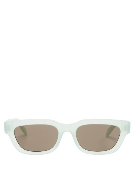 Celine Eyewear - Cat-eye Acetate Sunglasses - Womens - Light Green
