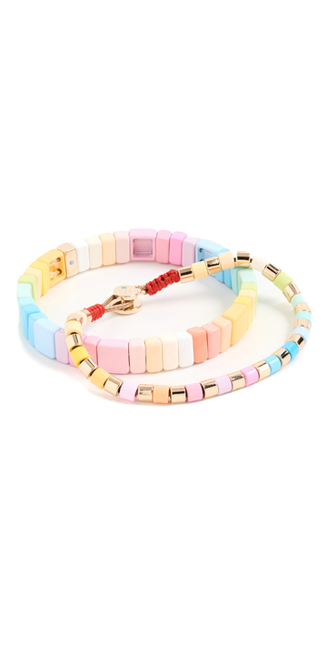 Roxanne Assoulin Rainbow Lite Duo Bracelets in multi