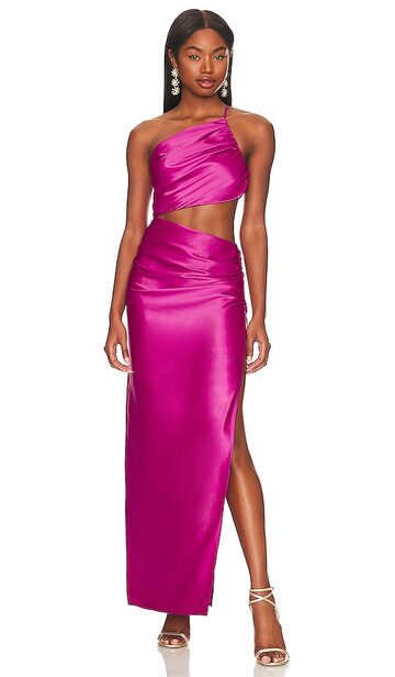 Lovers and Friends Chapman Maxi Dress in Fuchsia in pink / magenta