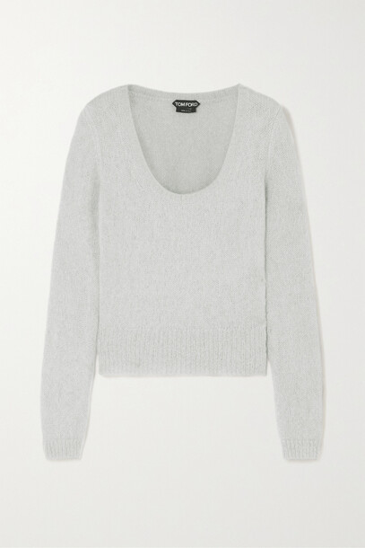 TOM FORD - Mohair-blend Sweater - Gray