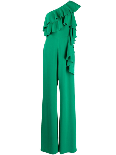 Tadashi Shoji Hopper textured crepe jumpsuit - Green