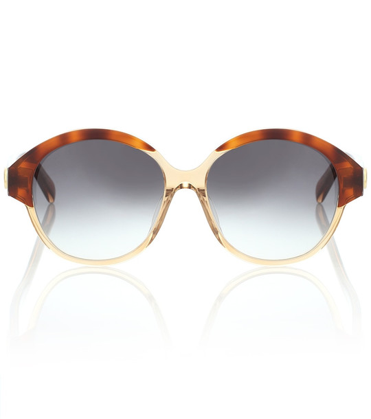 Celine Eyewear Round sunglasses in brown