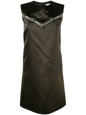 Christian Dior 1960's pre-owned structured dress in brown