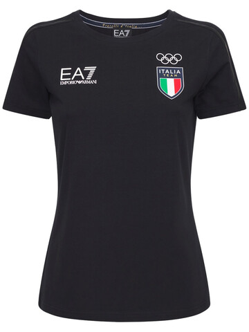 EA7 EMPORIO ARMANI Italian Olympic Team T-shirt in navy