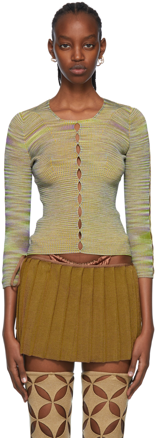 ISA BOULDER Green Rayon Sweater