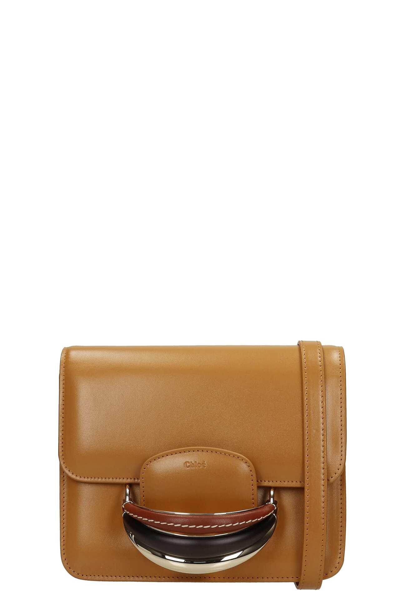 Chloé Chloé Kattie Shoulder Bag In Brown Leather