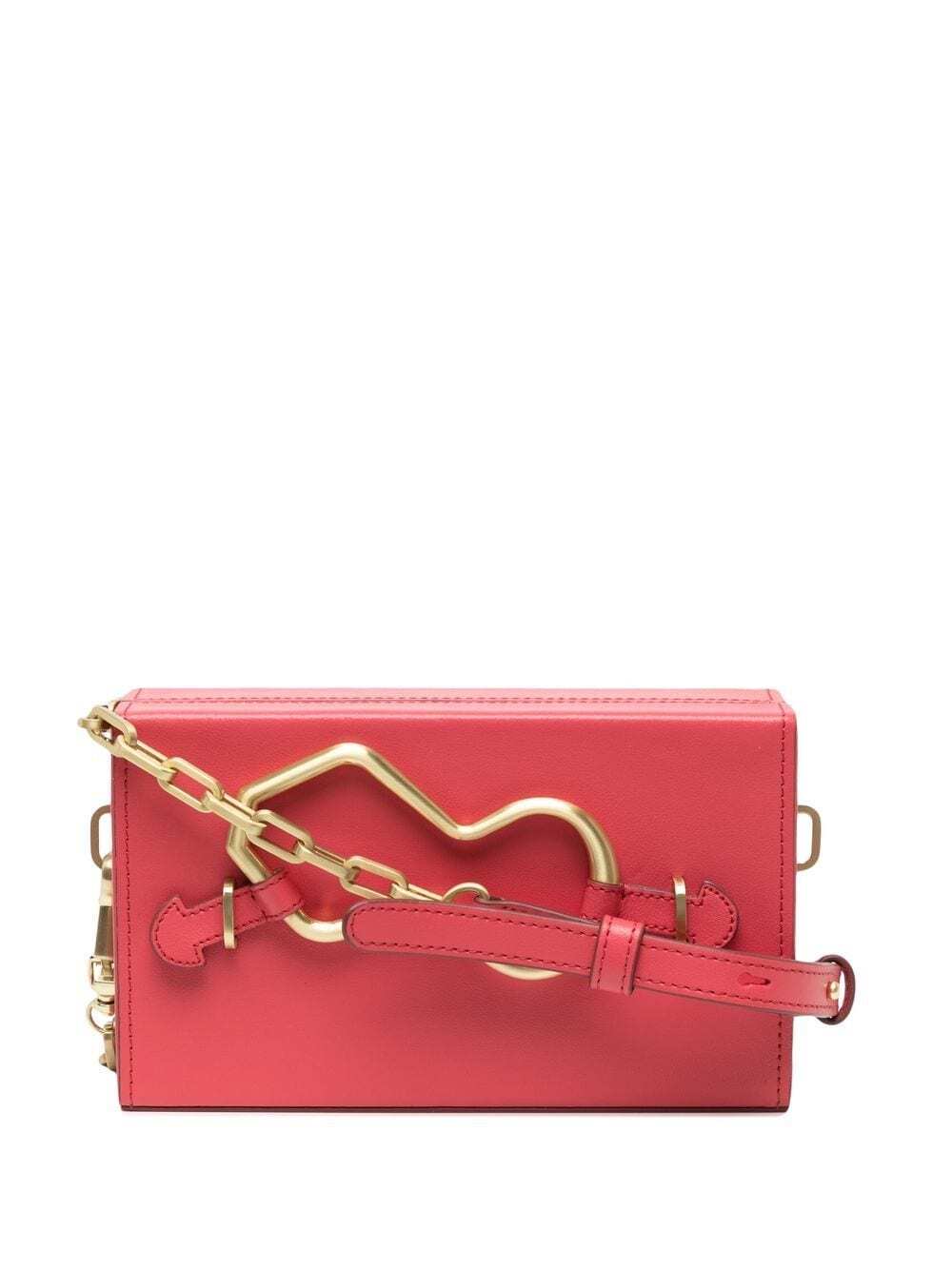 Zac Zac Posen leather abstract-plaque box bag - Pink