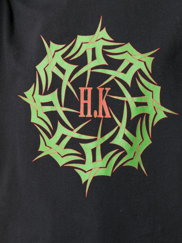 Han Kjøbenhavn logo-print organic-cotton T-shirt in black