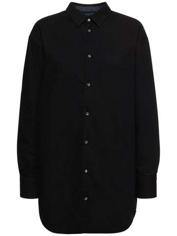 ASPESI Reversible Denim & Nylon Padded Jacket in black