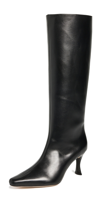 by far stevie 42 black smooth calf leather boots black 40