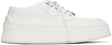 marsèll white cassapana sneakers in bianco