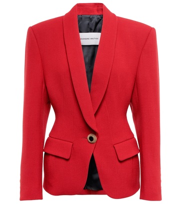 Alexandre Vauthier Wool blazer in red