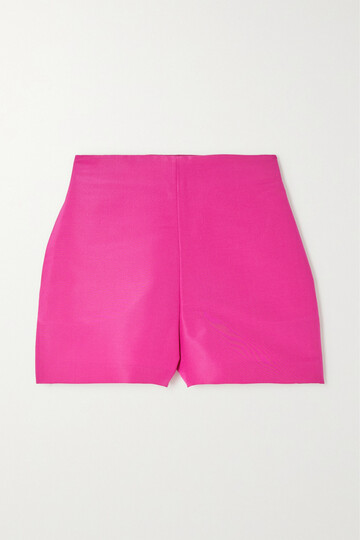 valentino garavani - silk-faille shorts - pink