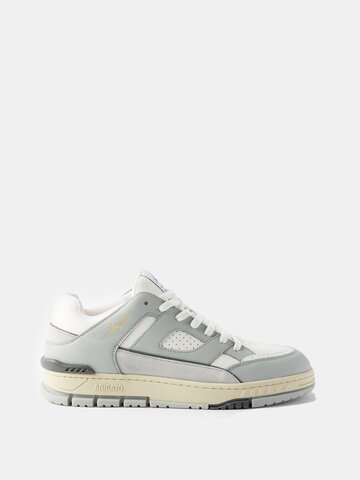 axel arigato - area leather trainers - mens - grey white