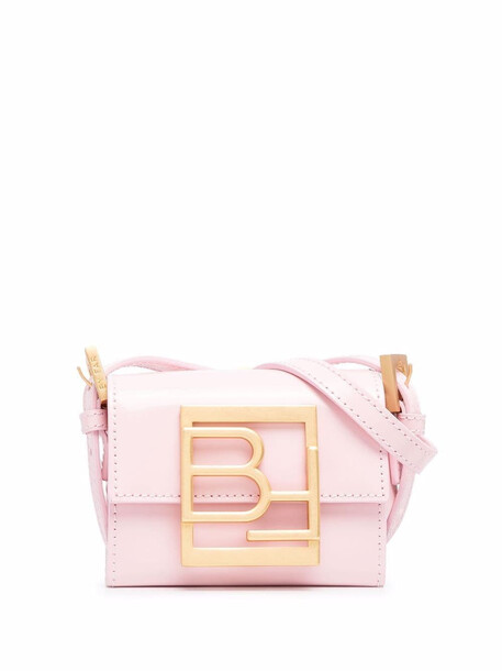 BY FAR mini Fran logo leather tote bag - Pink