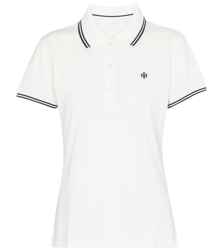 Tory Sport Logo polo top in white