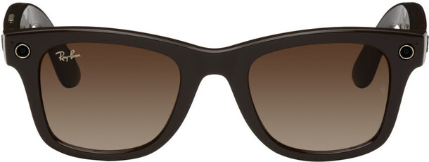 Ray-Ban Brown Wayfarer Stories Smart Sunglasses