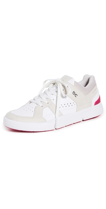 on the roger clubhouse sneakers sand/cerise 8
