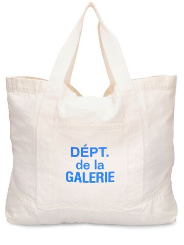 gallery dept. logo tote bag in white