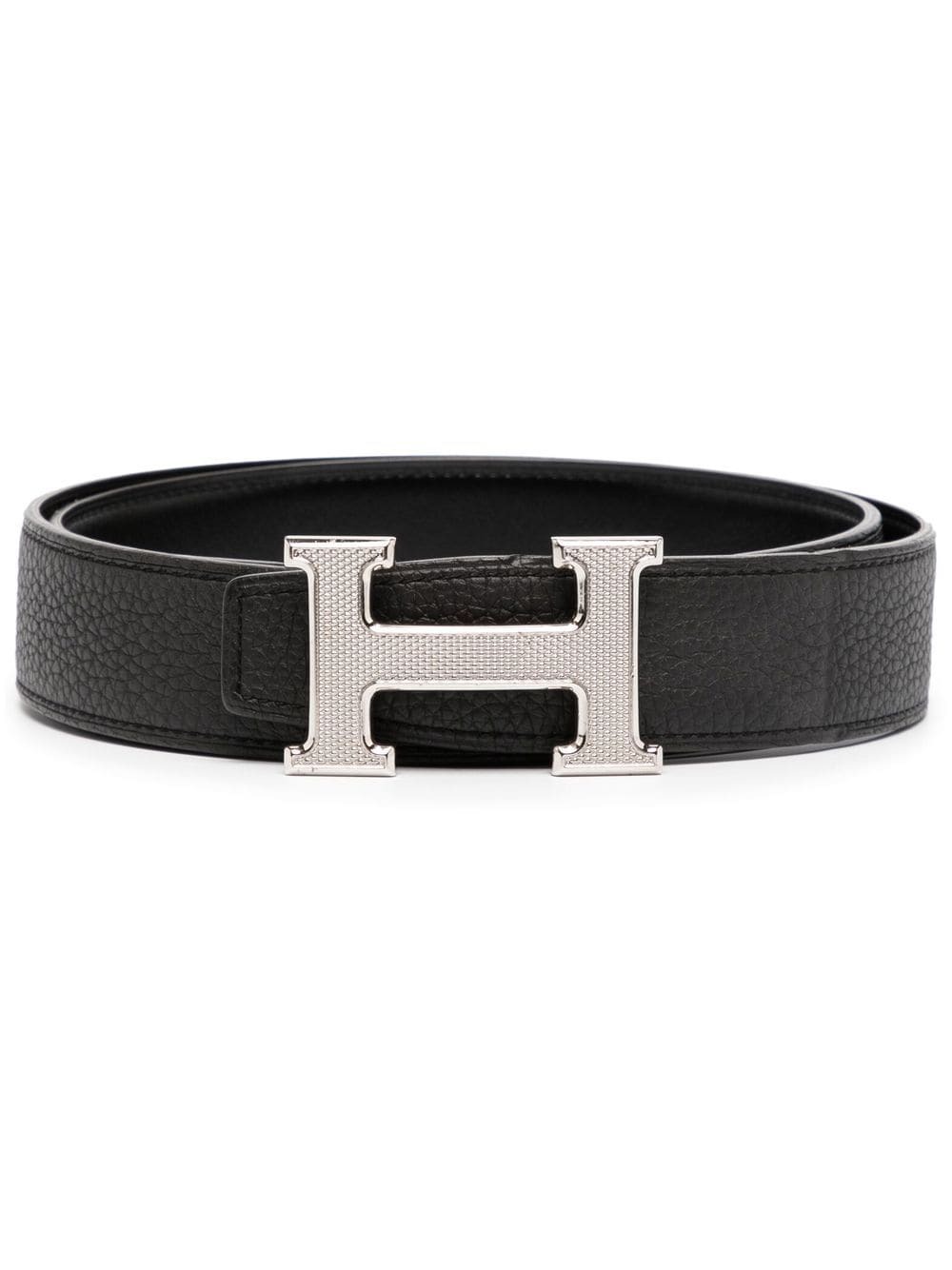 Hermès 2019 pre-owned Constance buckle belt - Black