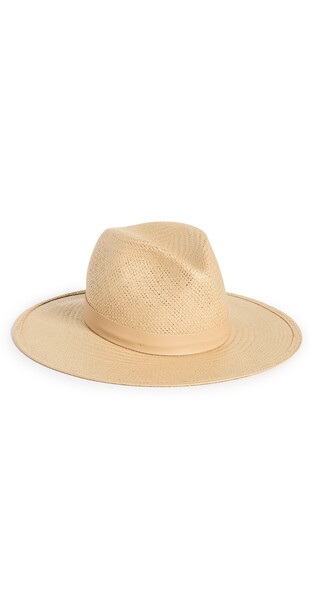Janessa Leone Simone Straw Hat in sand