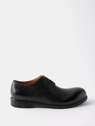 marsèll - zucca media leather derby shoes - mens - black