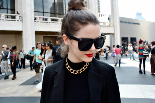 sunglasses black jewels t-shirt