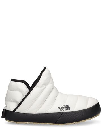the north face thermoball traction puffer booties in white