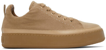 Max Mara Tan Cashmere Tunny Sneakers in camel