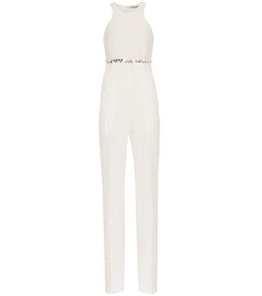 Roberto Cavalli Linen-blend jumpsuit in white
