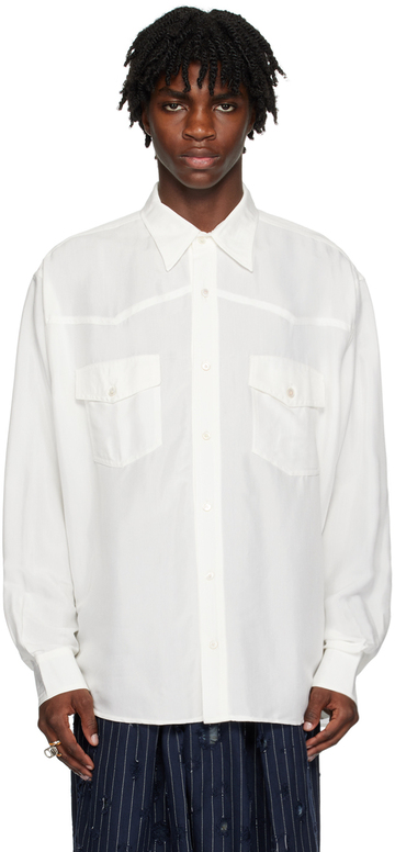 acne studios white button up shirt