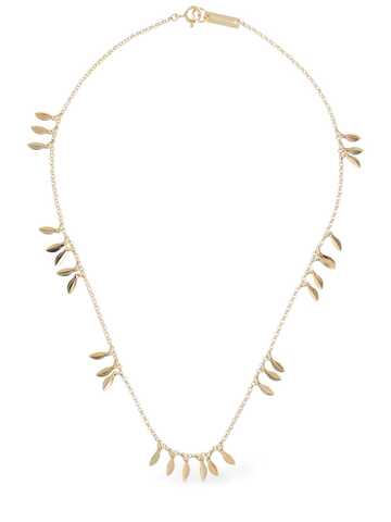 isabel marant shiny lea collar necklace in gold
