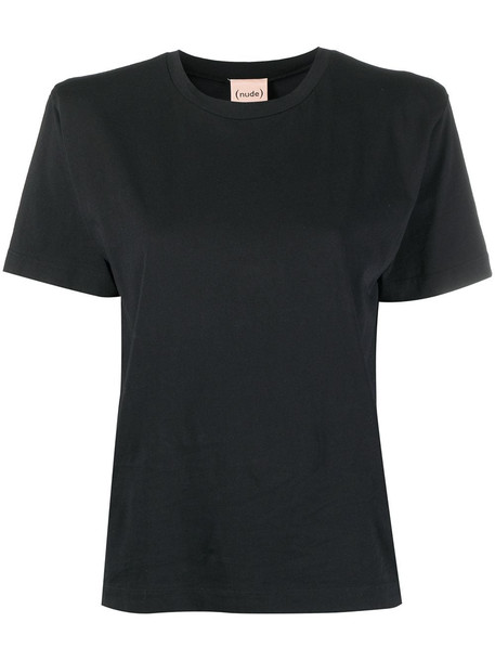 Nude plain T-shirt - Black