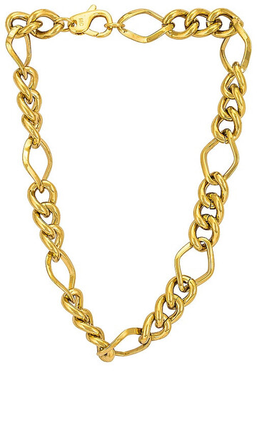 joolz by martha calvo rina necklace in metallic gold