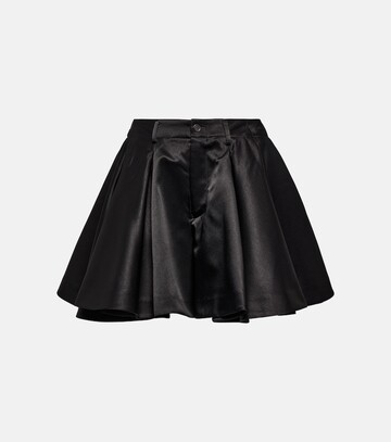 noir kei ninomiya high-rise satin shorts in black
