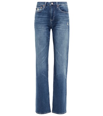 ag jeans knoxx high-rise boyfriend jeans in blue