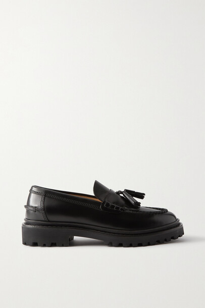 Isabel Marant - Frezza Tasseled Glossed-leather Loafers - Black