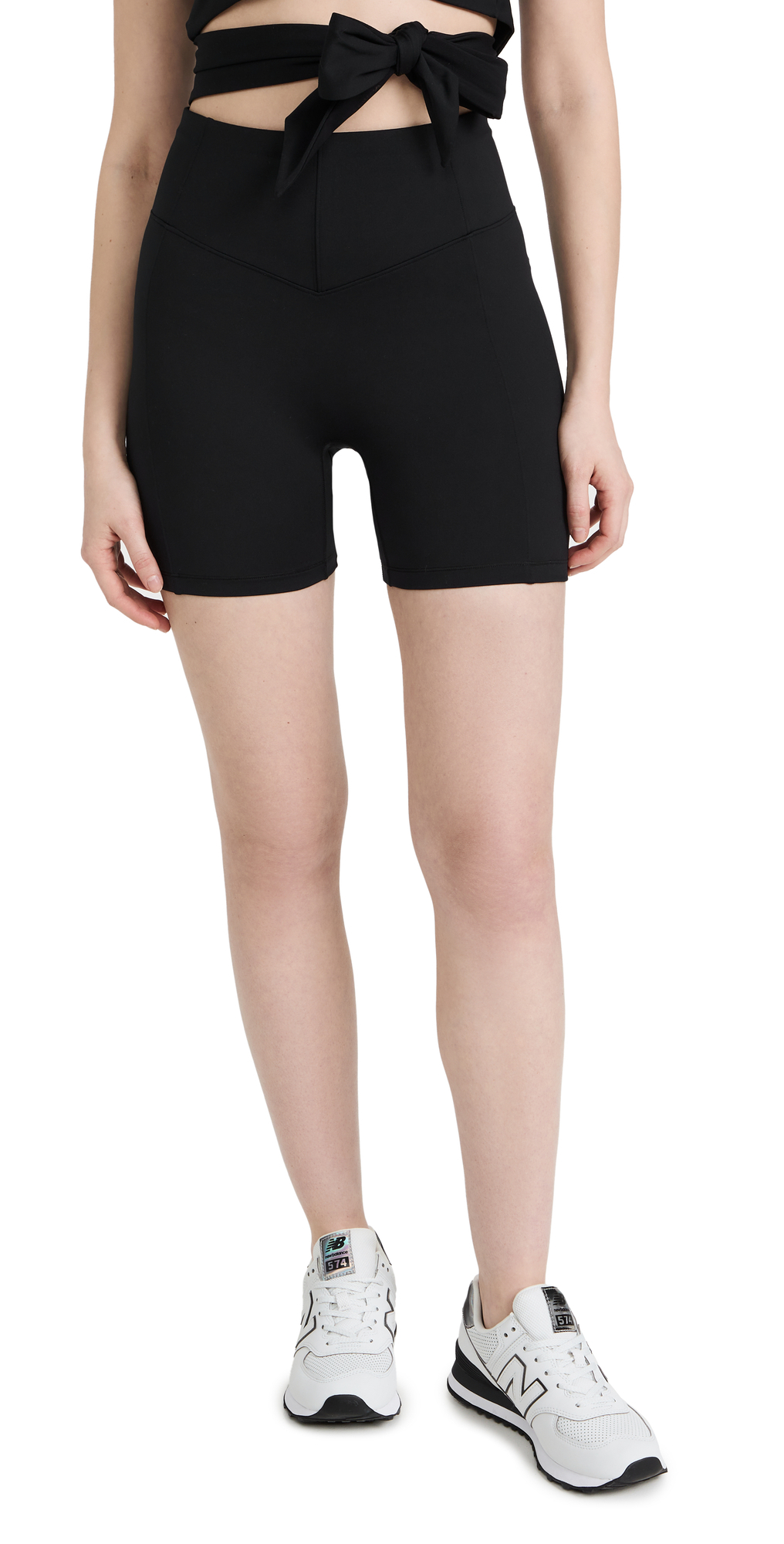 Le Ore Andria Biker Shorts in black