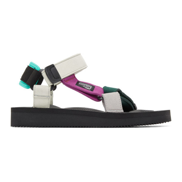 Suicoke Green and Off-White Hay Edition DEPA MIX K Sandals