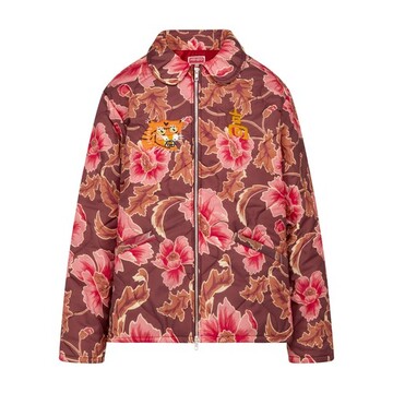 Kenzo Printed Quilted Jacket in red