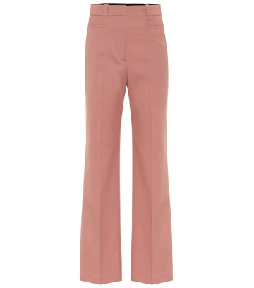 AlexaChung High-rise straight pants in pink
