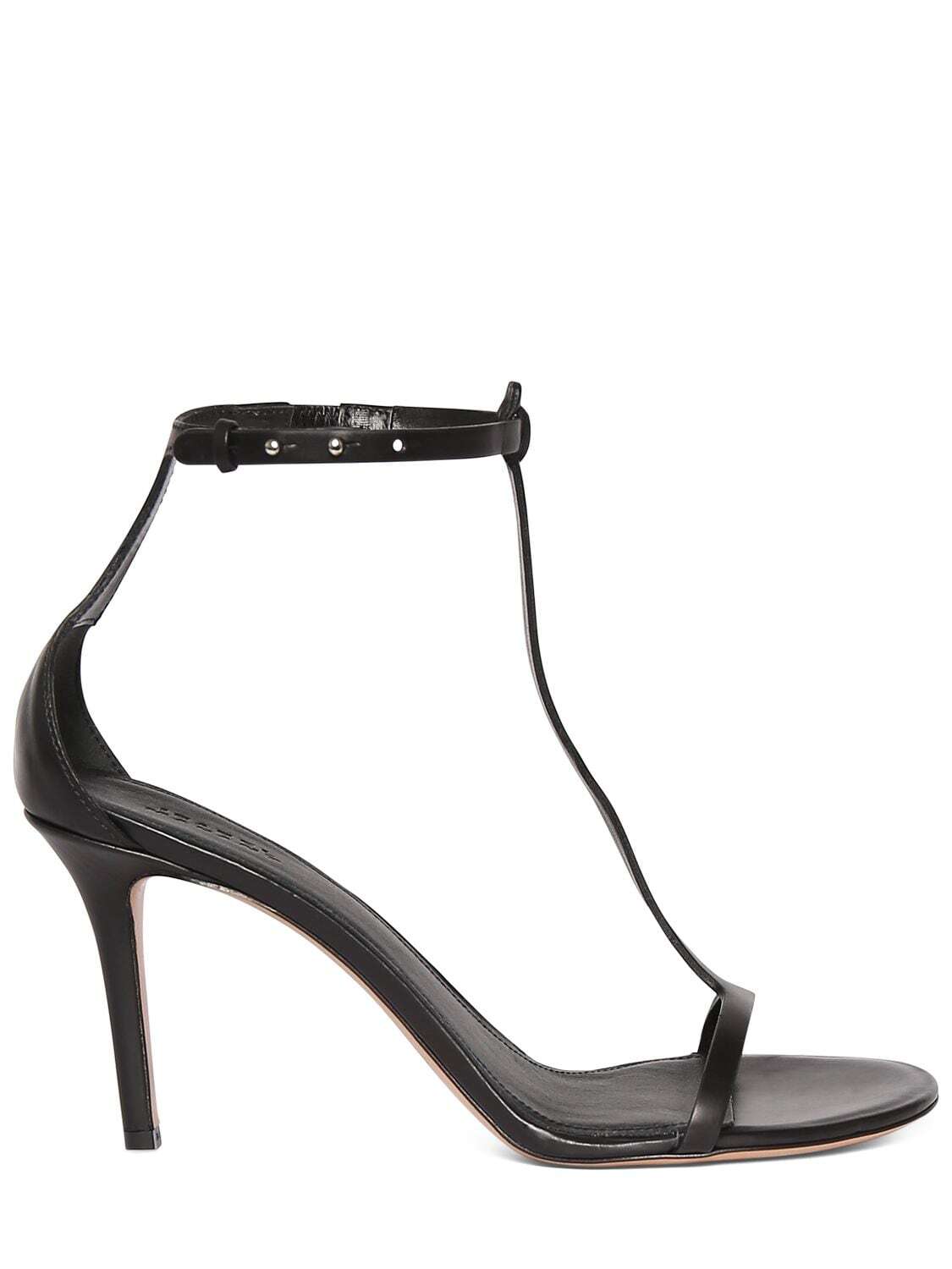 ISABEL MARANT 85mm Einari-gd Leather High Heel Sandals in black