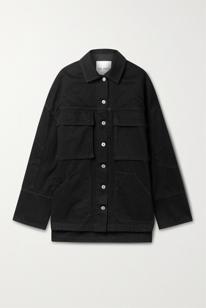 The Attico - Janet Oversized Denim Jacket - Black