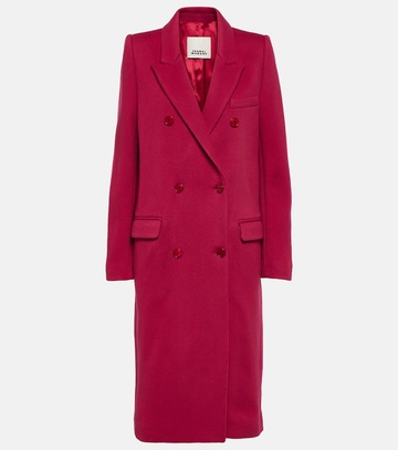 Isabel Marant Enarryli wool and cashmere coat in red