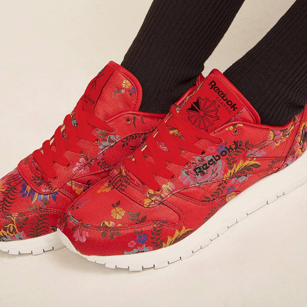 reebok floral sneakers