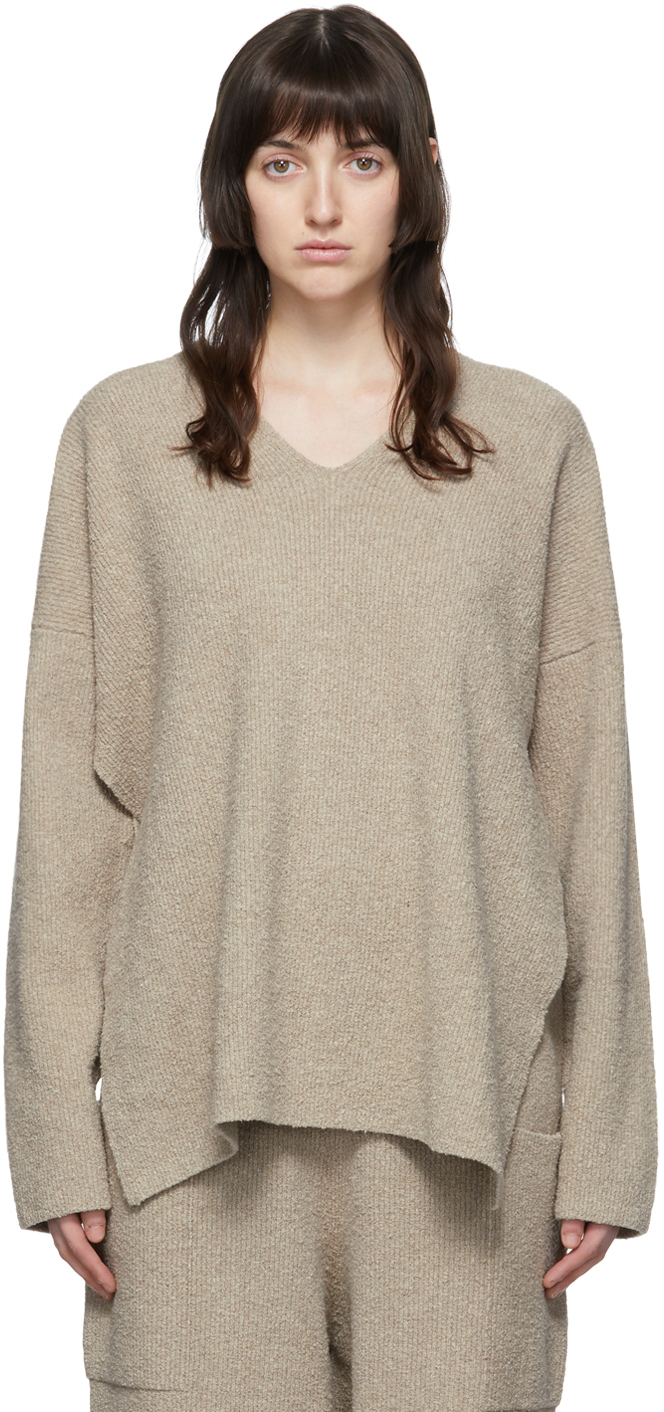 Lauren Manoogian Grey Pima Cotton Sweater
